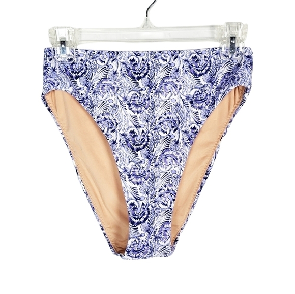 J.CREW High-rise bikini bottom in dandelion swirl NWT - Picture 2 of 7